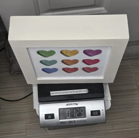 Rae Dunn Valentine's Day Conversation Colorful Hearts Wall Or Tabletop Decor - Picture 8 of 9